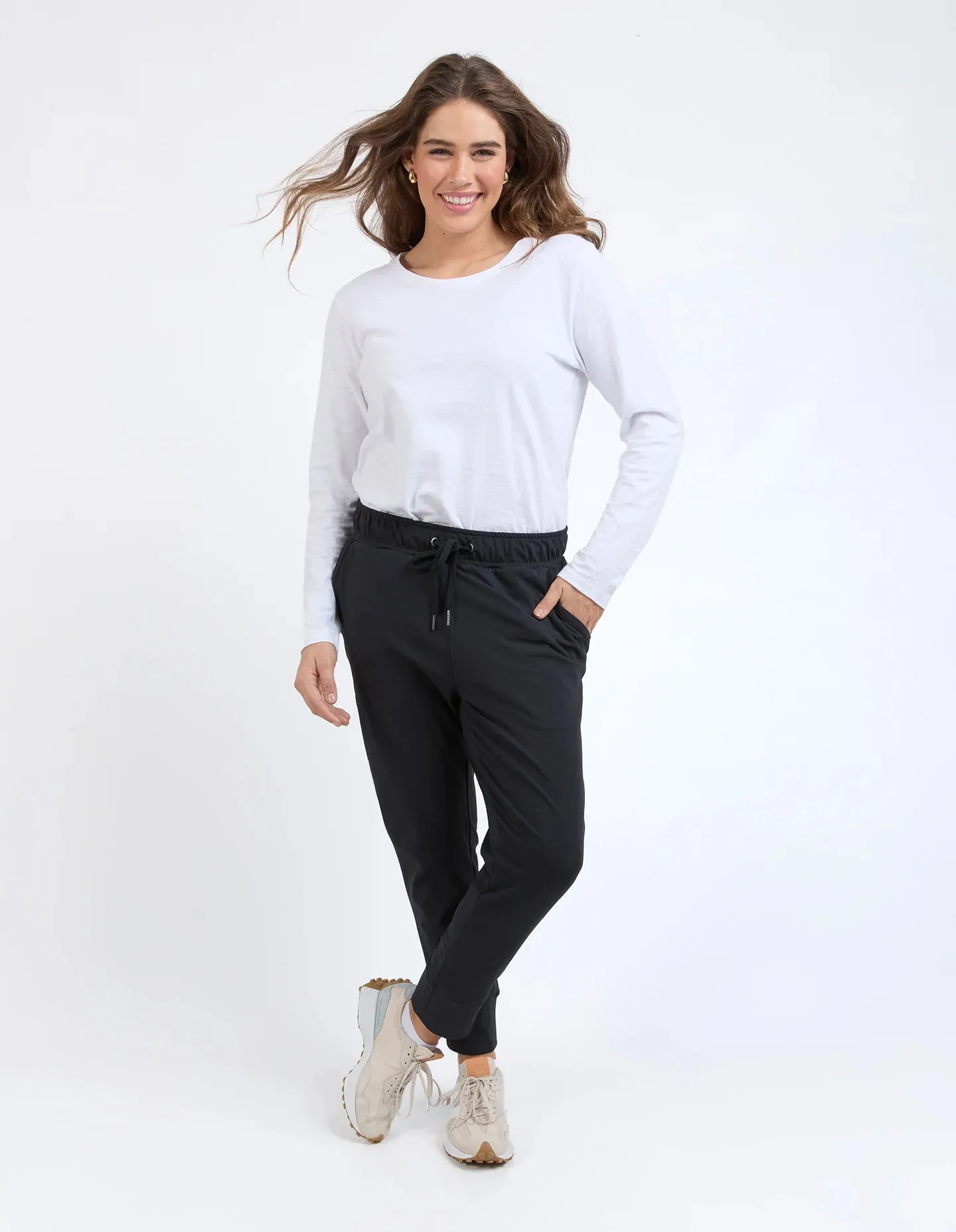 Alexis Track Pant - Black