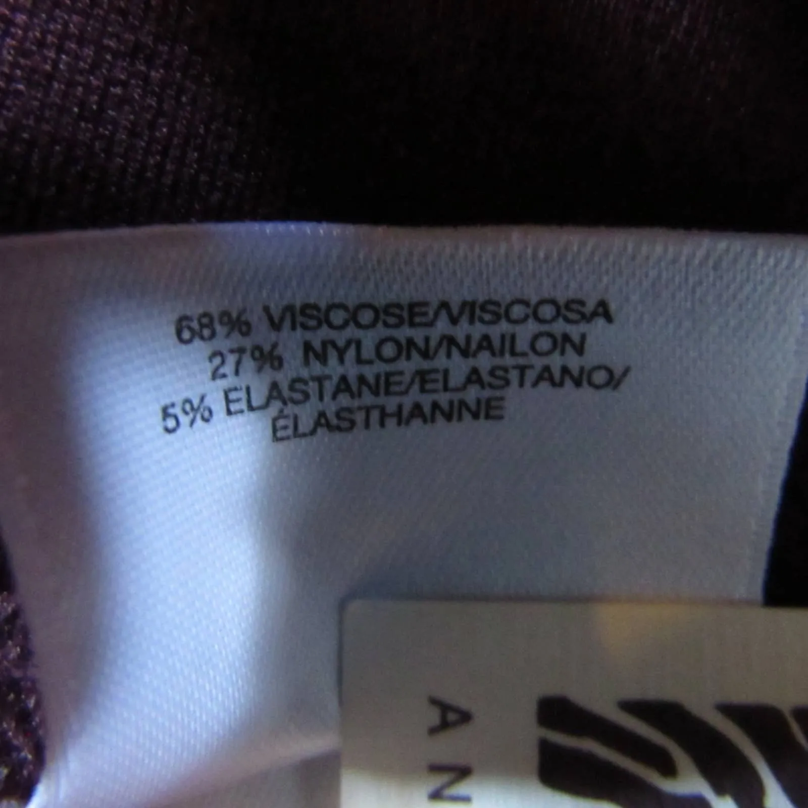 Anne Klein Bootleg Dress Pants Faux Leather Belt loops Burgundy