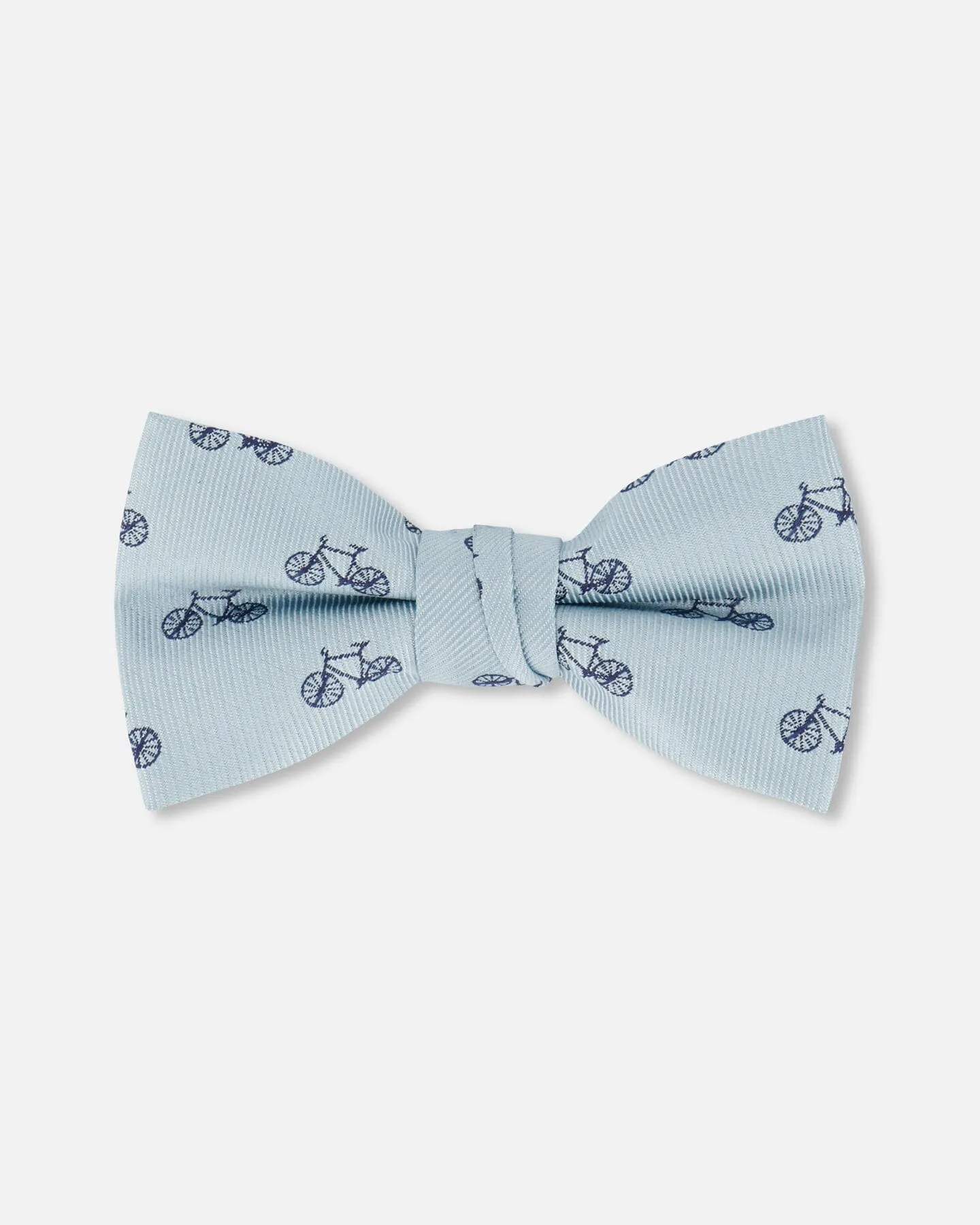 Bow Tie Pale Blue With Bicycle