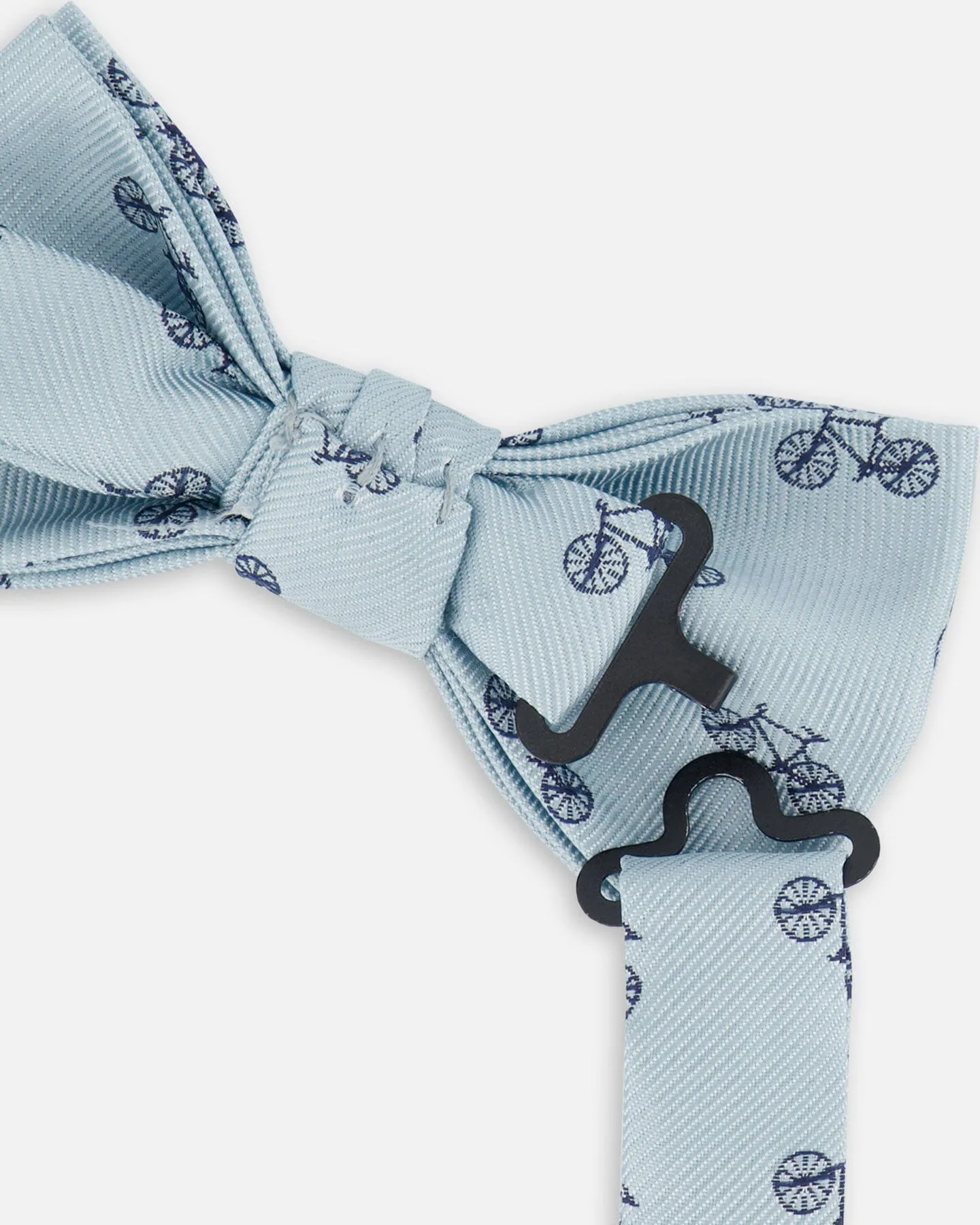 Bow Tie Pale Blue With Bicycle