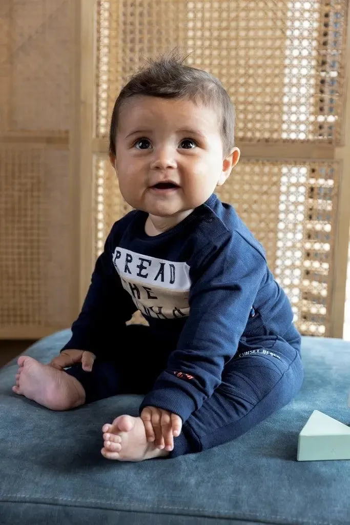 Boys Jogging Pant Dark Blue | Dirkje
