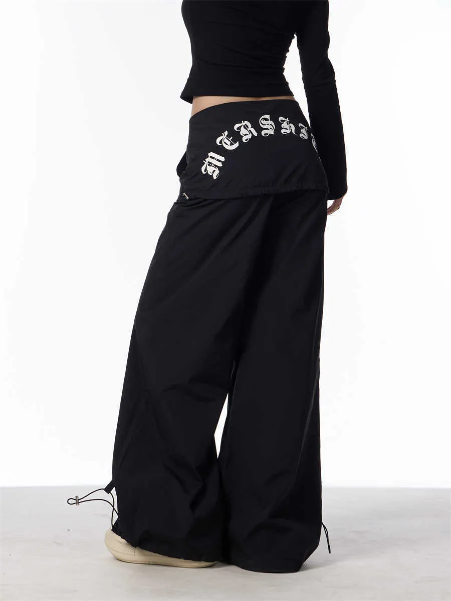 Fashion Bandage Wide-Leg Casual Pants