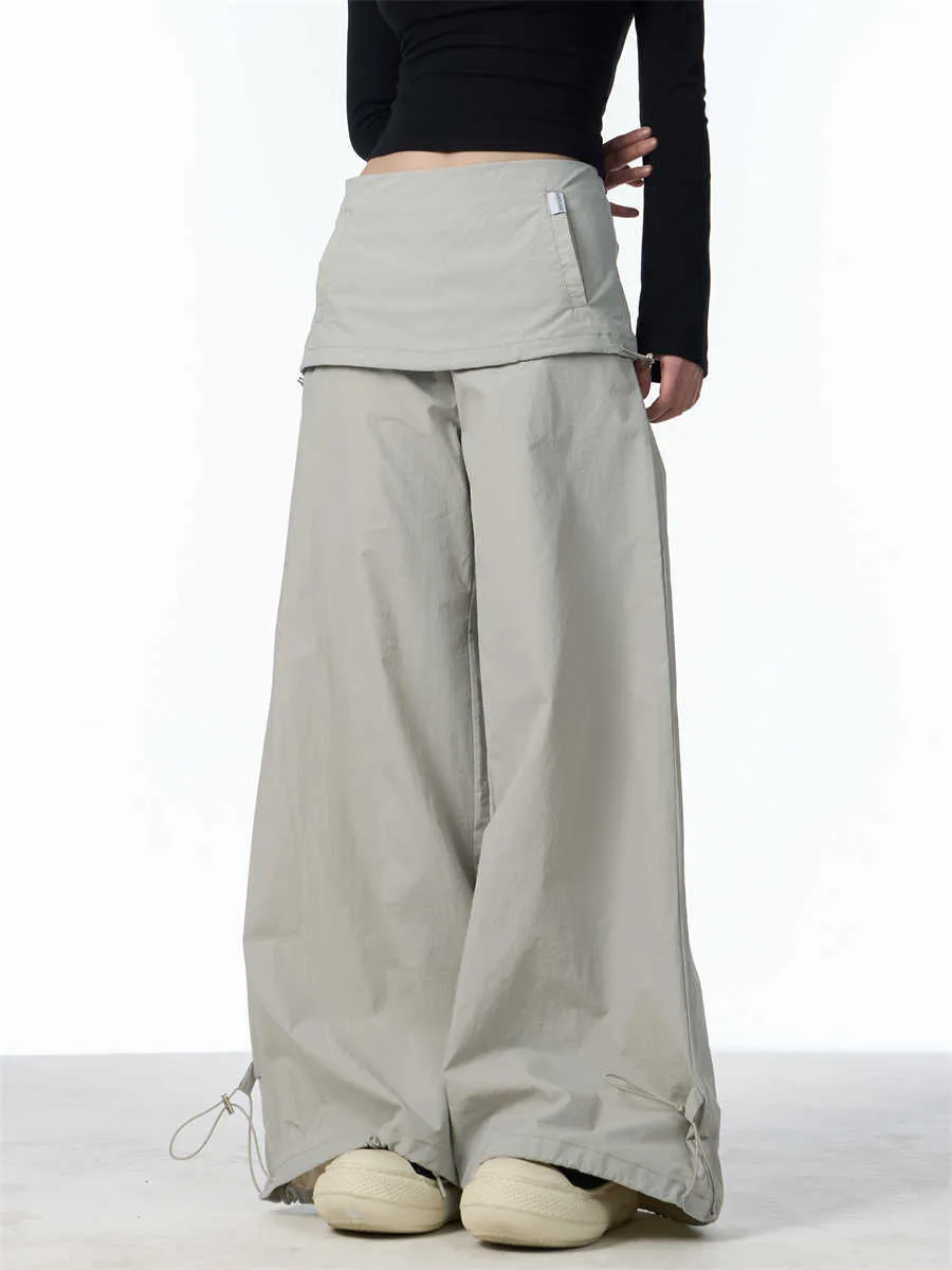 Fashion Bandage Wide-Leg Casual Pants