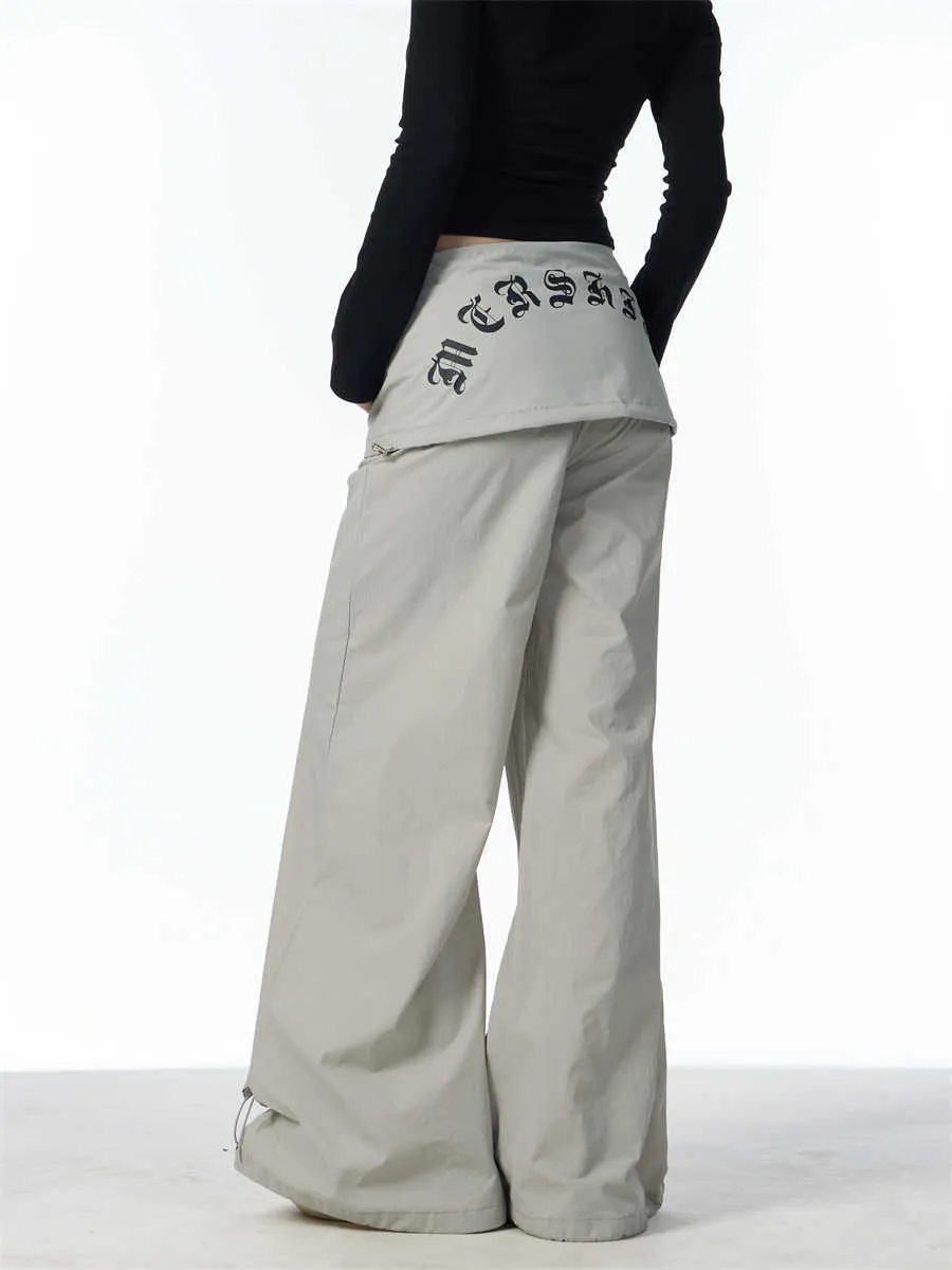Fashion Bandage Wide-Leg Casual Pants