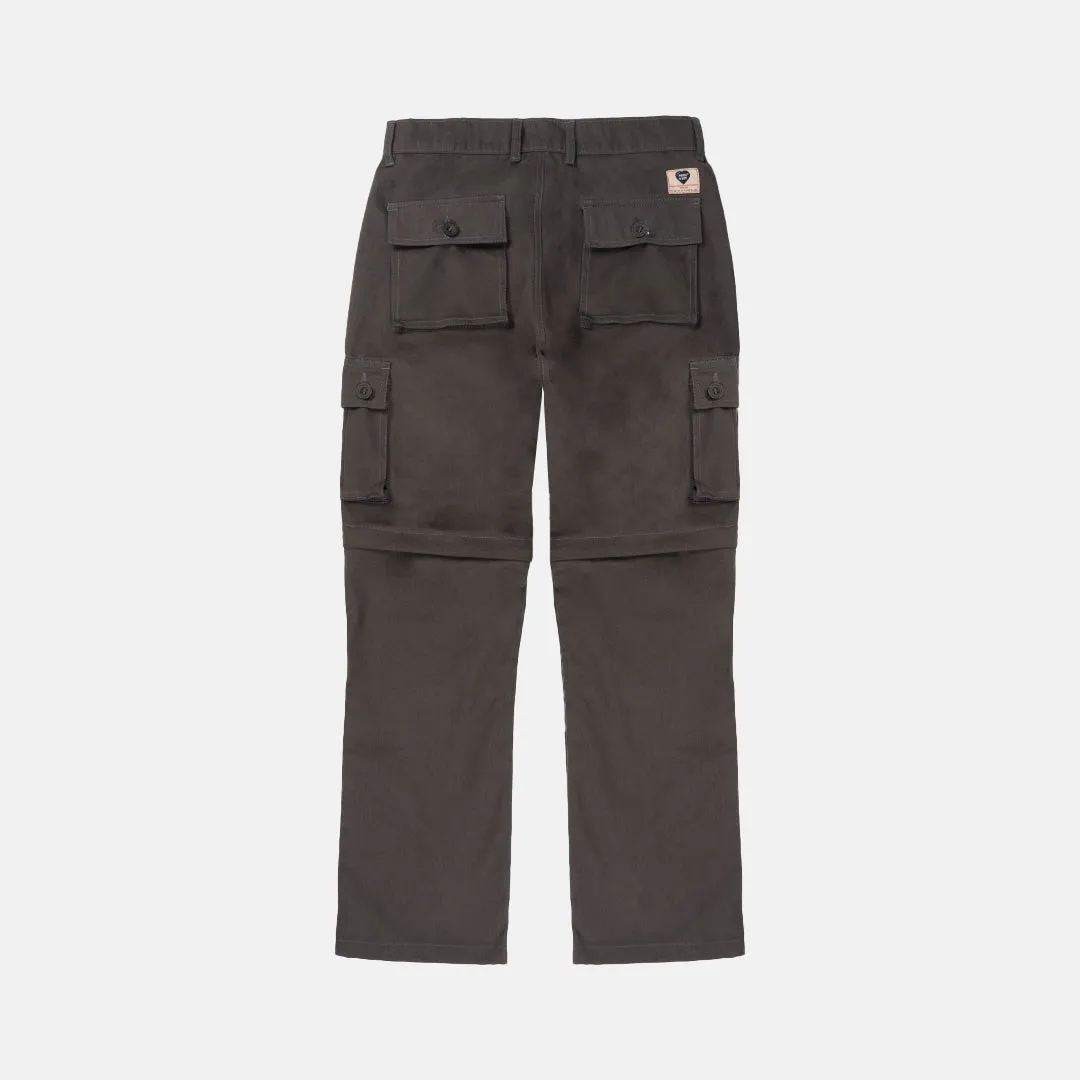 Grey Cargo 2in1 Long Short Pants