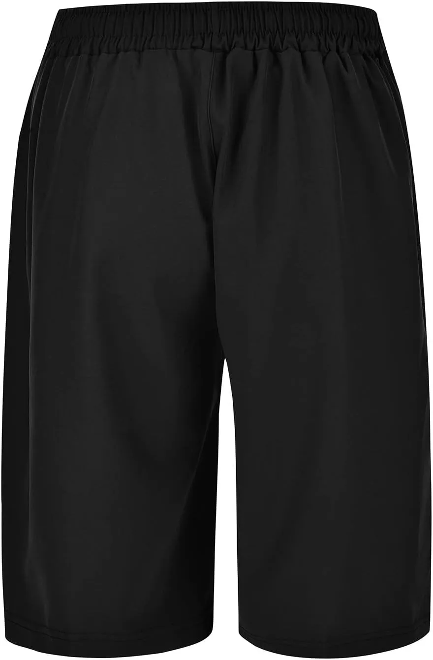 Mens Casual Sweat Cargo Cotton Shorts Drawstring Elastic Waist Athletic Workout Gym Jogger Shorts