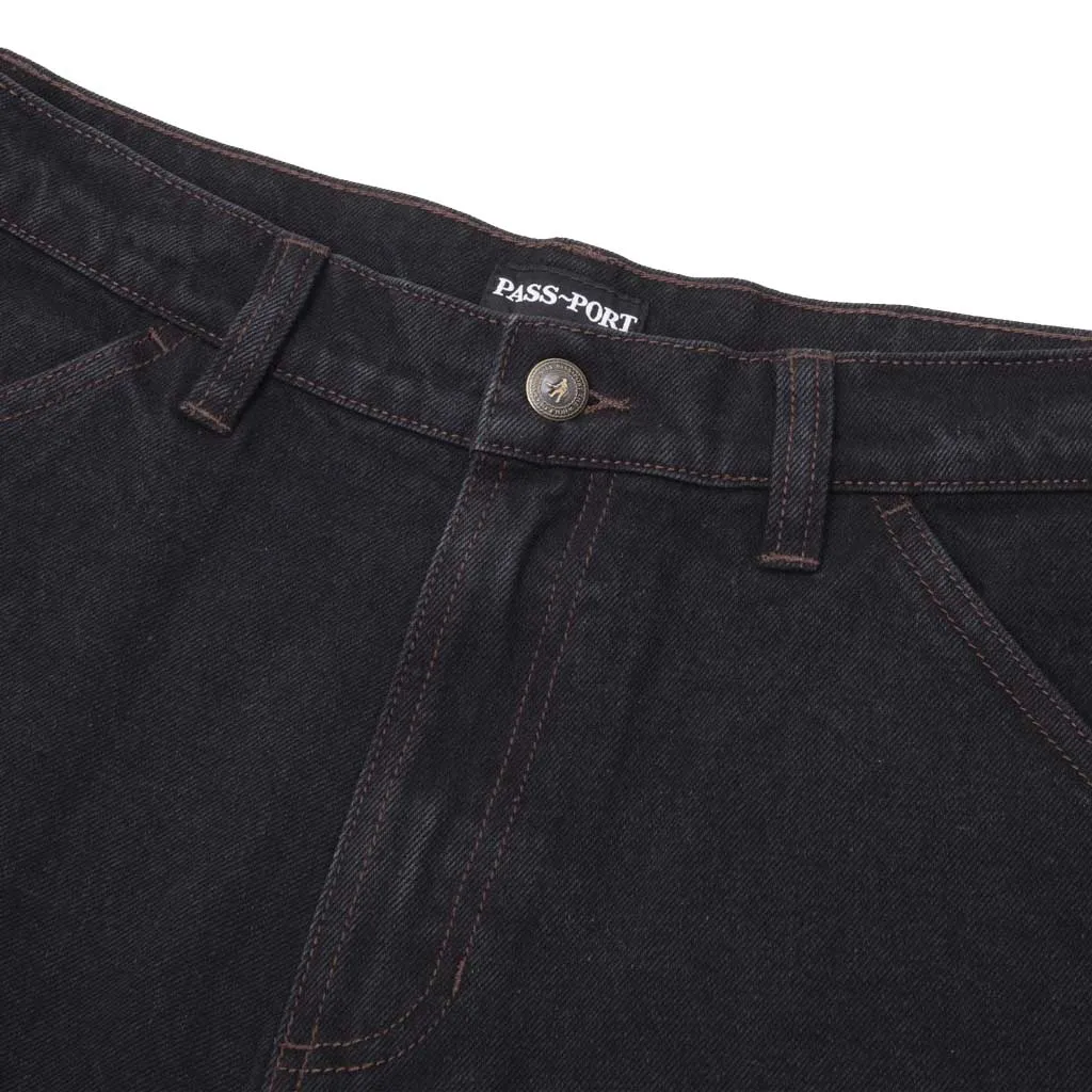 PASSPORT WORKERS CLUB JEAN - WASHED BLACK
