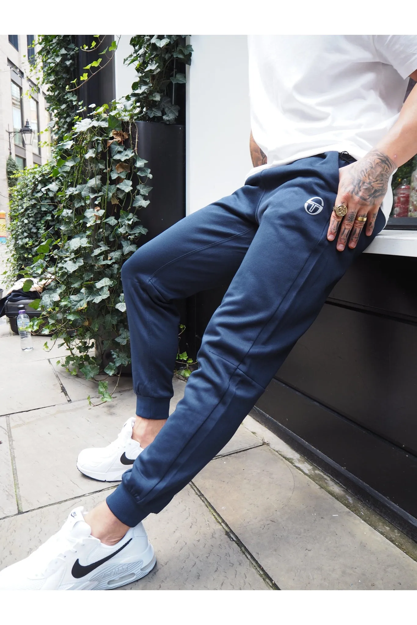 Sergio Tacchini Inay Navy Jogging Bottoms