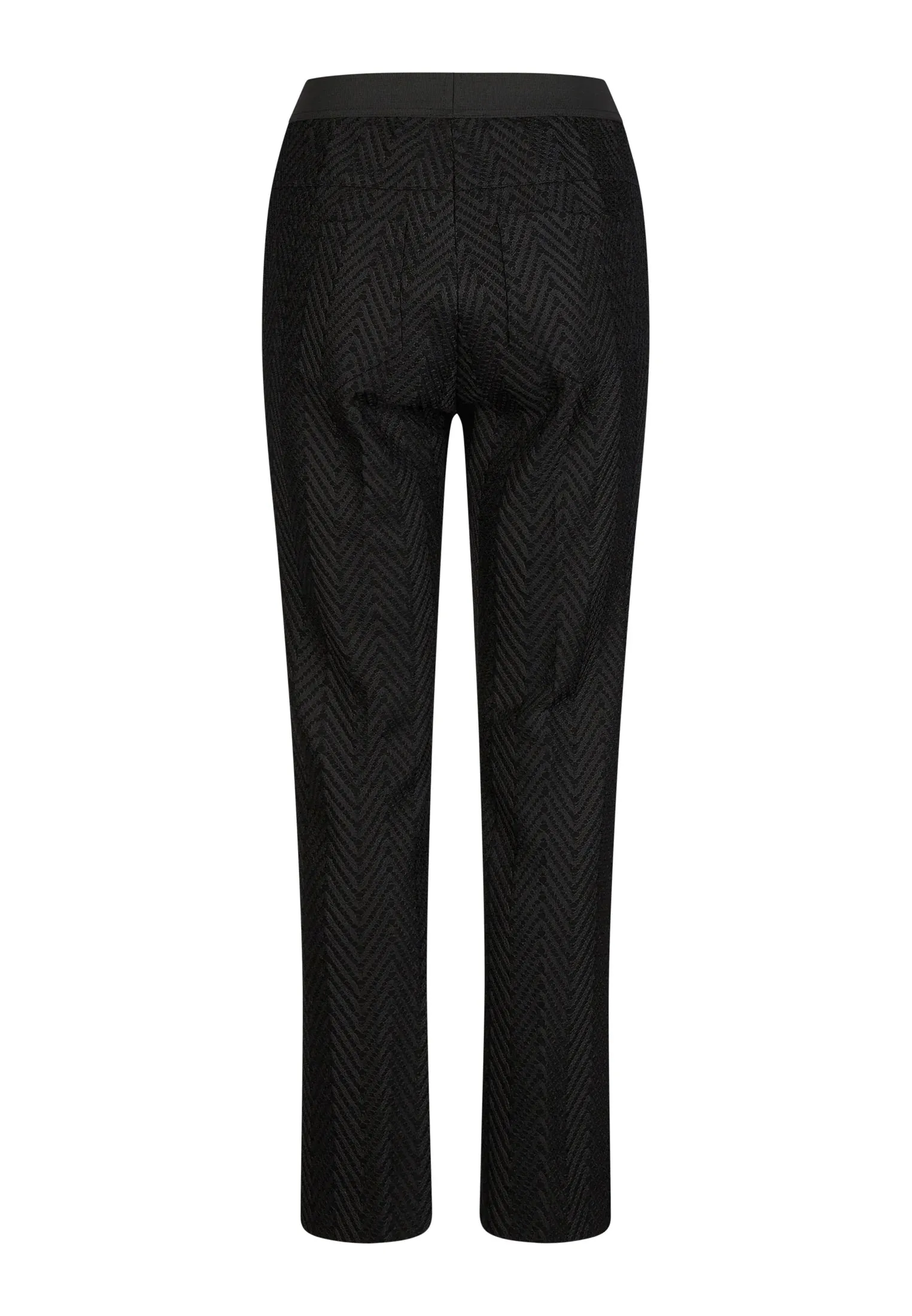Trousers in a Jagged Pattern