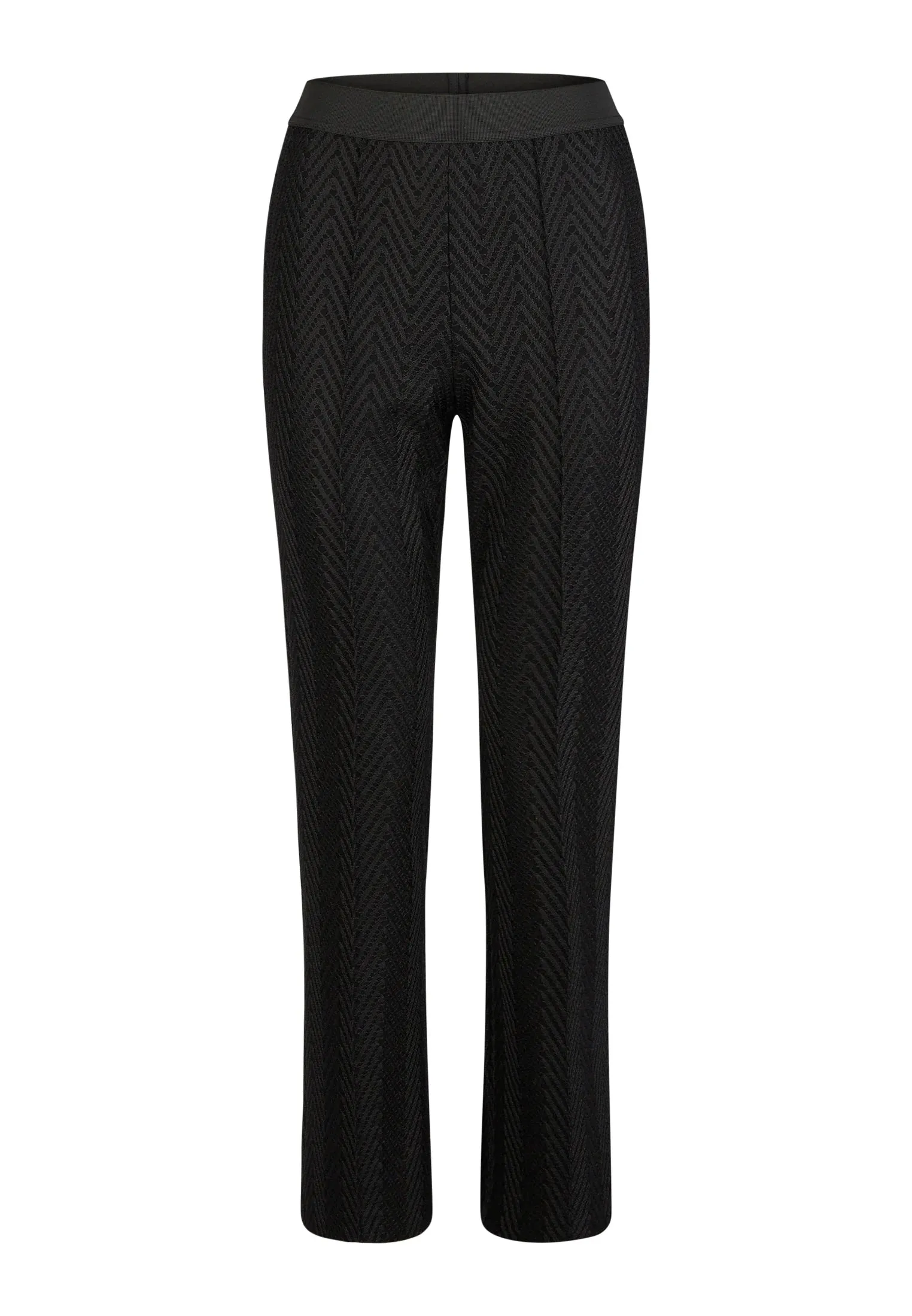 Trousers in a Jagged Pattern
