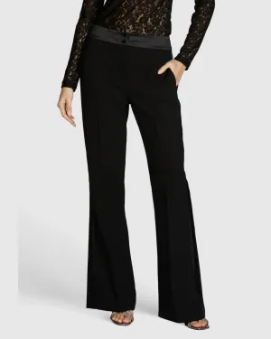 Tuxedo-Style Flared Trousers